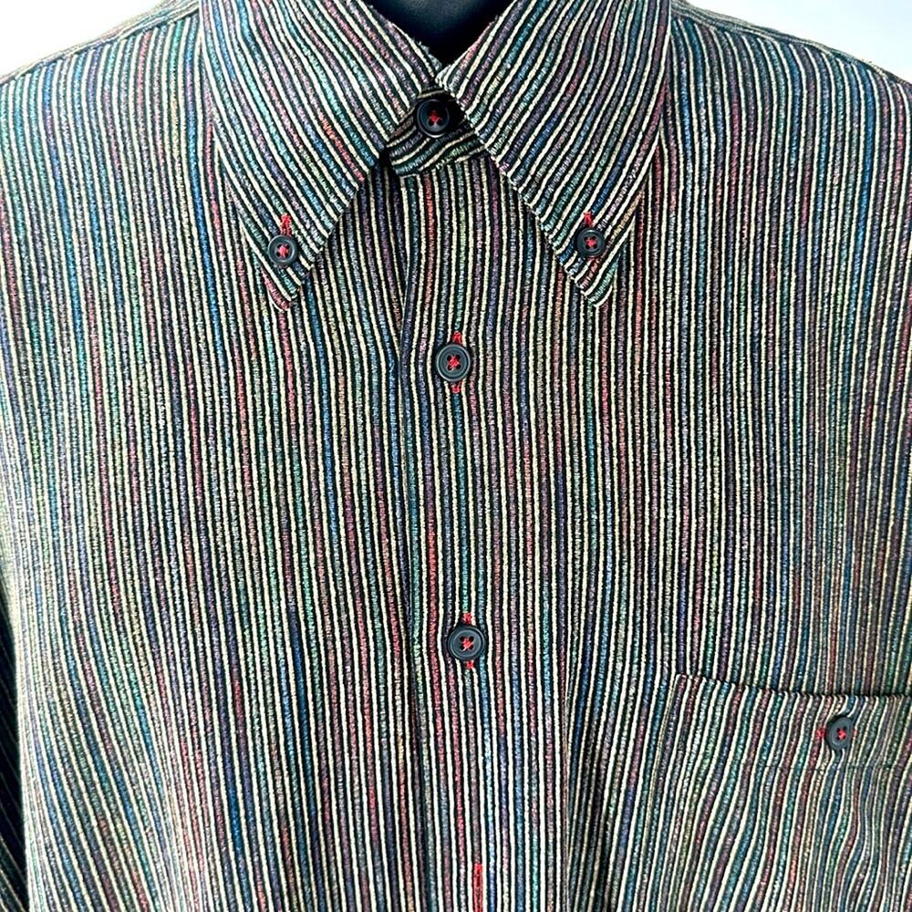 Haupt 15.5 Neck 39 M Long Sleeve Button Down Shirt Made In Germany Multicolor